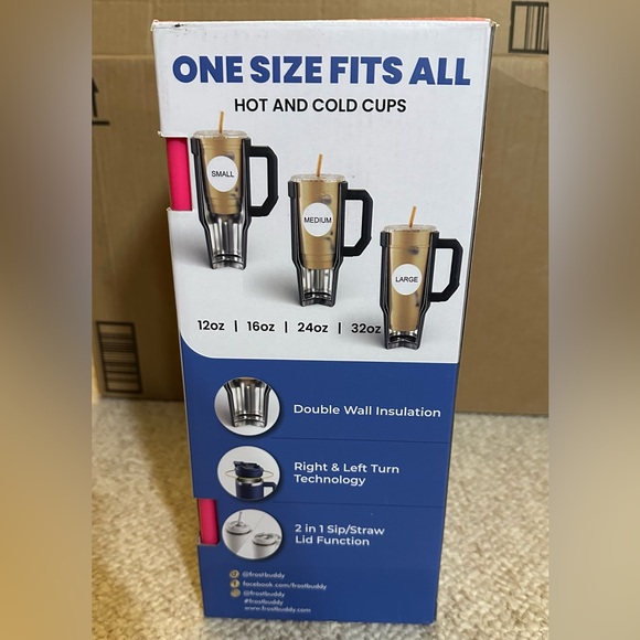 Frost Buddy Thicc Buddy 40oz Neon Pink NEW IN BOX - Picture 8 of 14